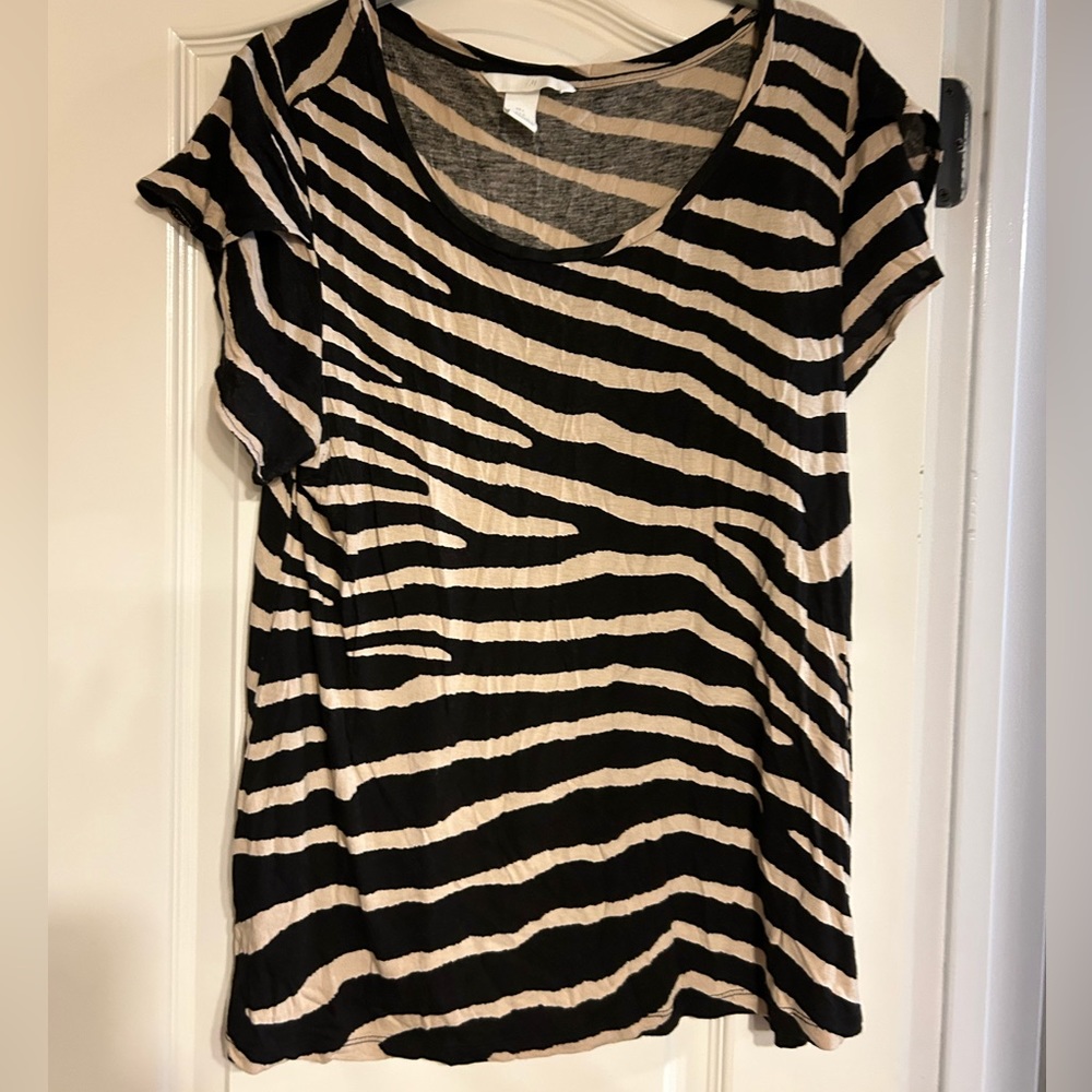 @ H&M Large Striped Top